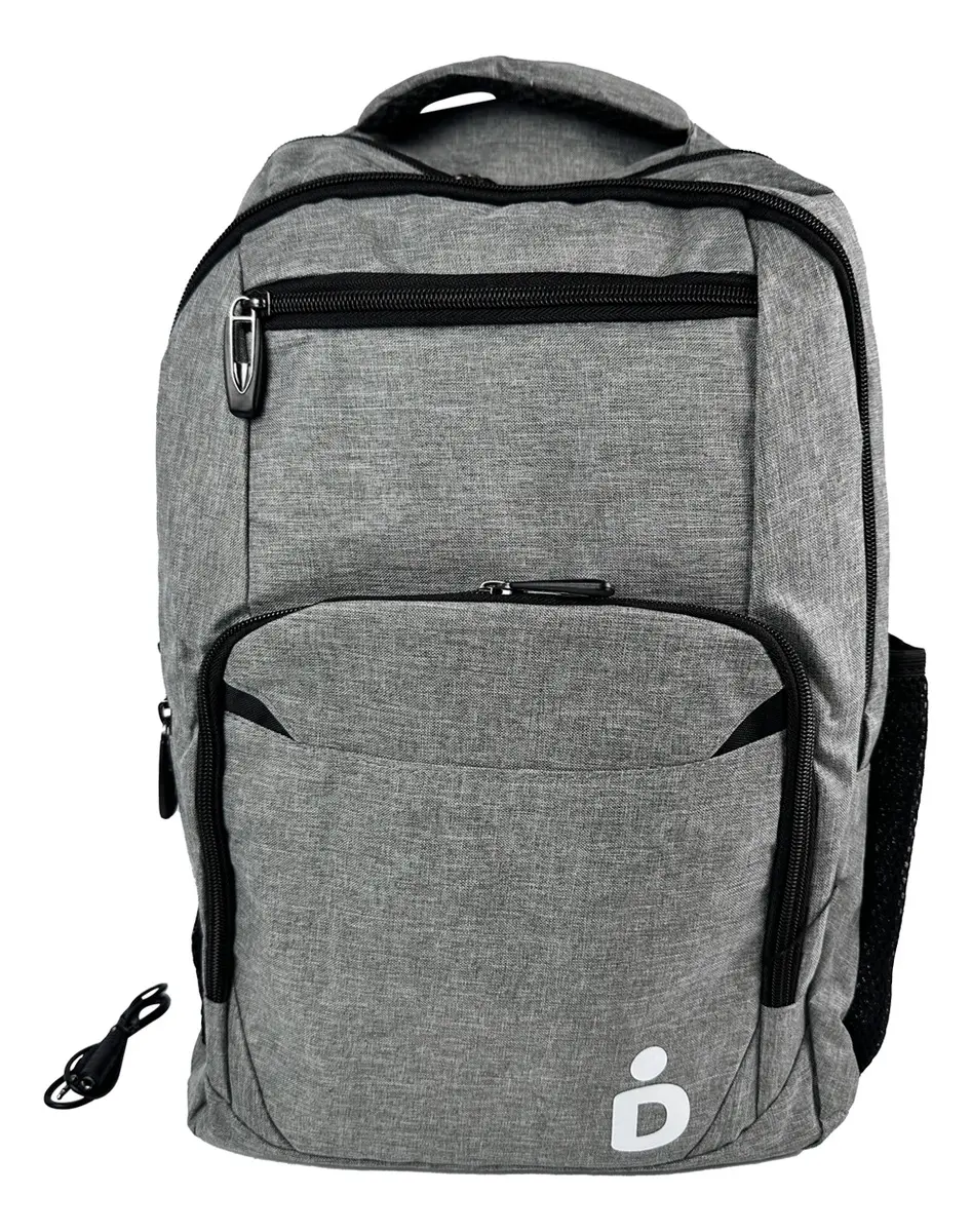 Mochila Dakota Reforzada Porta Notebook con Puerto USB Color Gris BAG012