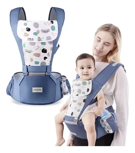 [BBFU01 AZUL - 714604085829] Mochila Fular Azul Bebé BBFU01