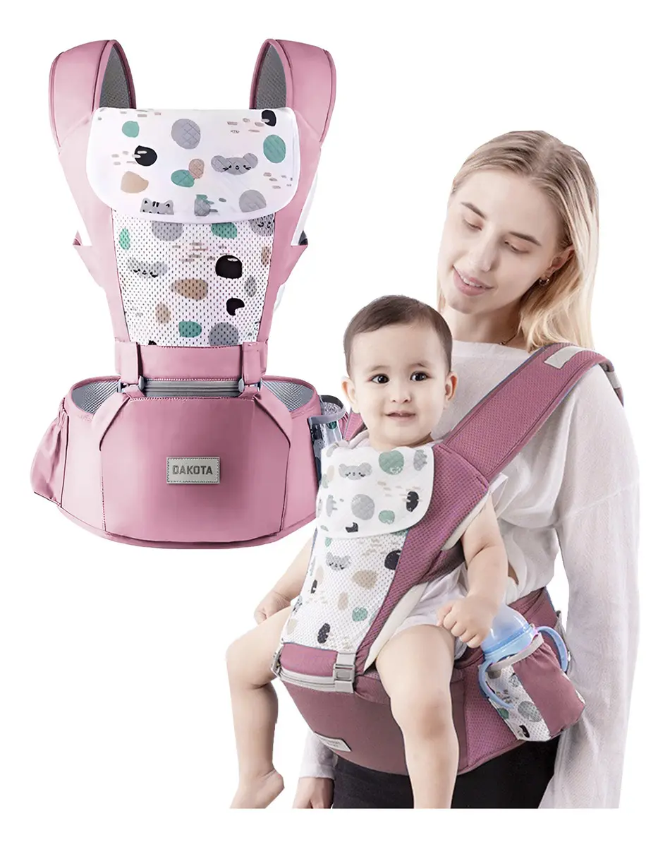 Mochila Fular Rosa Bebé BBFU01
