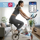 Blanco Bicicleta Fija Spinning Inalámbrica BF002BT