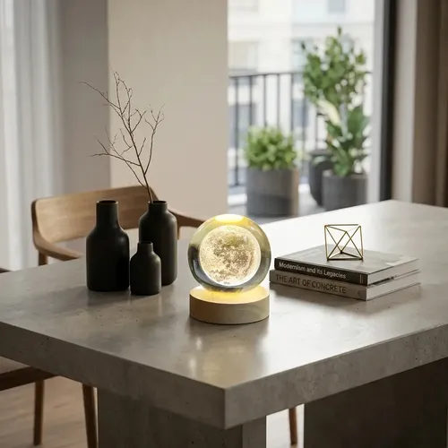 [BOL001 LUNA - 727373186314] Luna Esfera de Cristal 3D BOL001