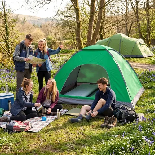[CA04 VERDE 763571799123] Carpa 4 Personas Dakota Autoarmable Automática 200x200x135cm Color Verde CA04