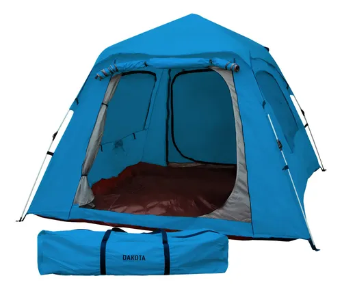 [CA06 AZUL - 763571799147] Carpa Autoarmable para 6 Personas Dakota Automática 240x240x154cm Color Azul CA06