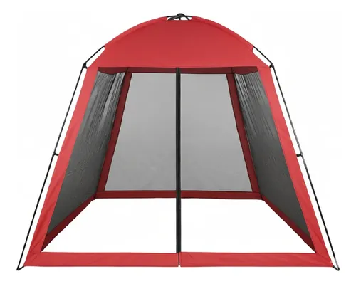 Carpa Gazebo de Facil Armado Dakota 300x300x190cm Color Rojo CA33215