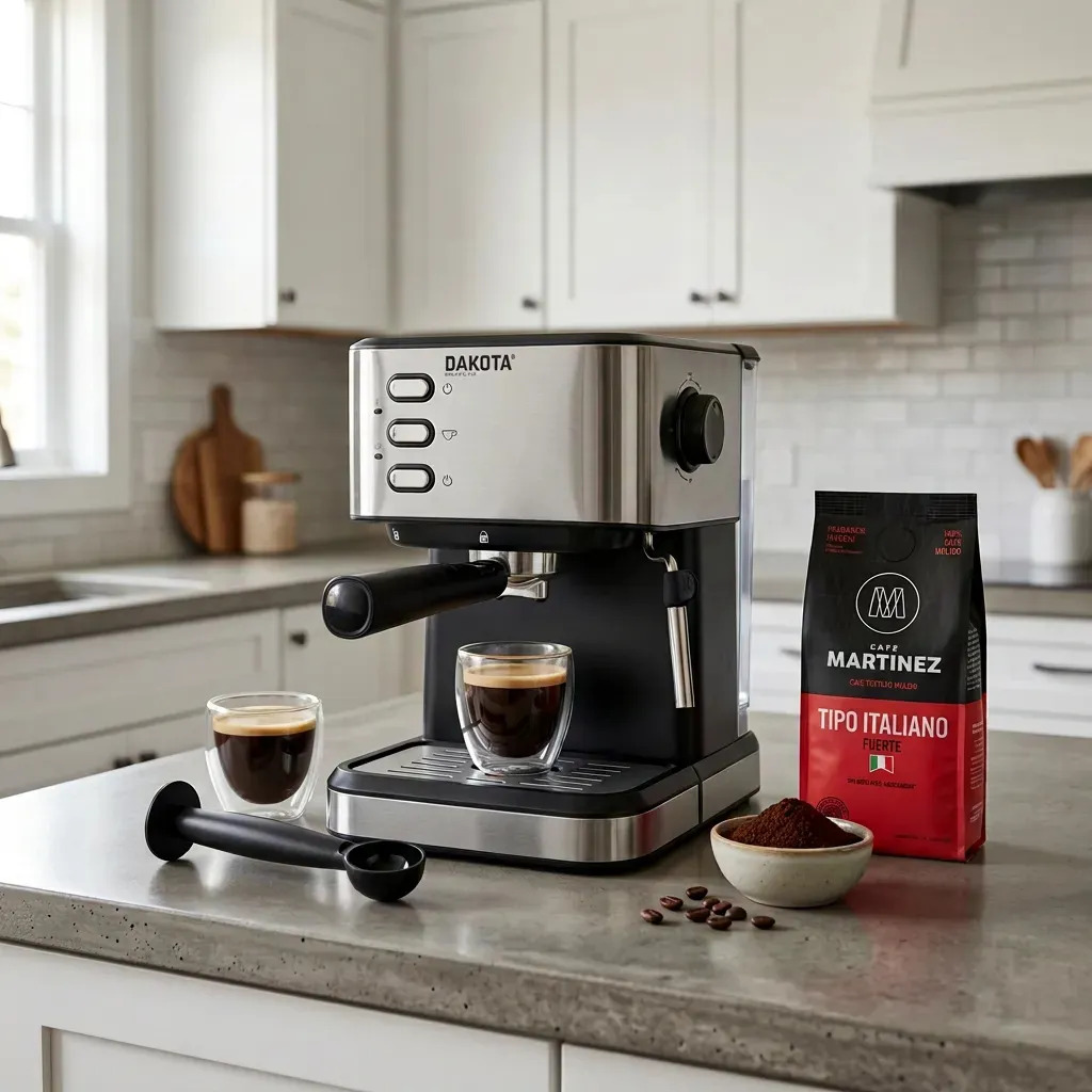 [CAF002 0727373185751] Cafetera Expresso 3 en 1 con Espumador Granos Capsulas CAF002