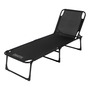 [CAMA03 - 763571799895] Reposera Cama 3 Posiciones Negro CAMA03
