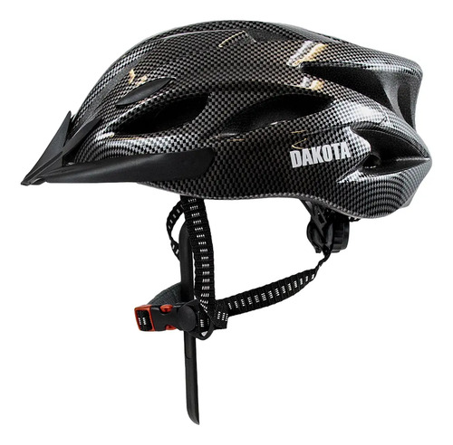 Casco Bicicleta Dakota Regulable Liviano con Visera Ventilación Color Negro CAS002