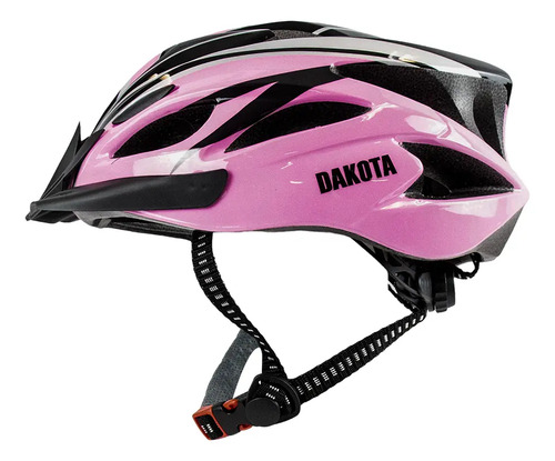 [CAS002 ROSA - 714604086338] Casco Bicicleta Dakota Regulable Liviano con Visera Color Rosa Talle L CAS002