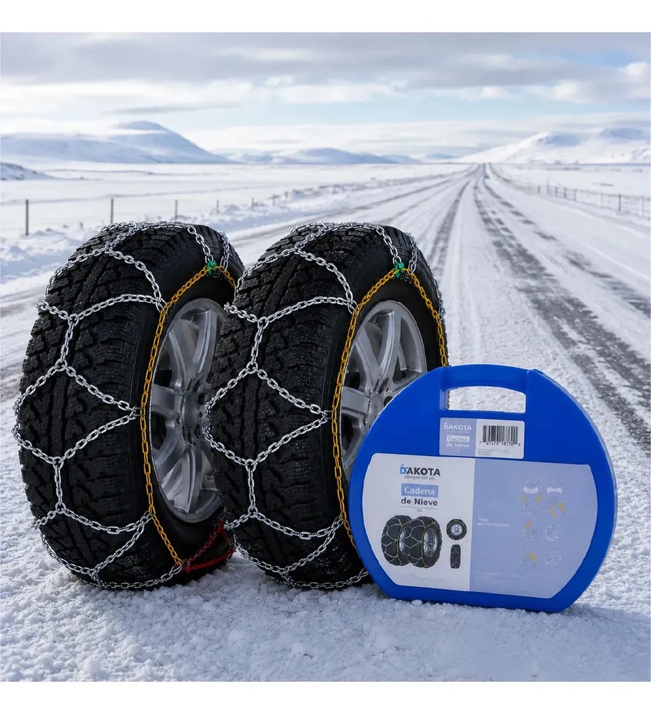 [CD90 - 714604300243] Cadena de Nieve Auto CD90