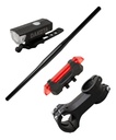 Combo Manubrio/Stem/Luz Fitness 258G+HR+2218
