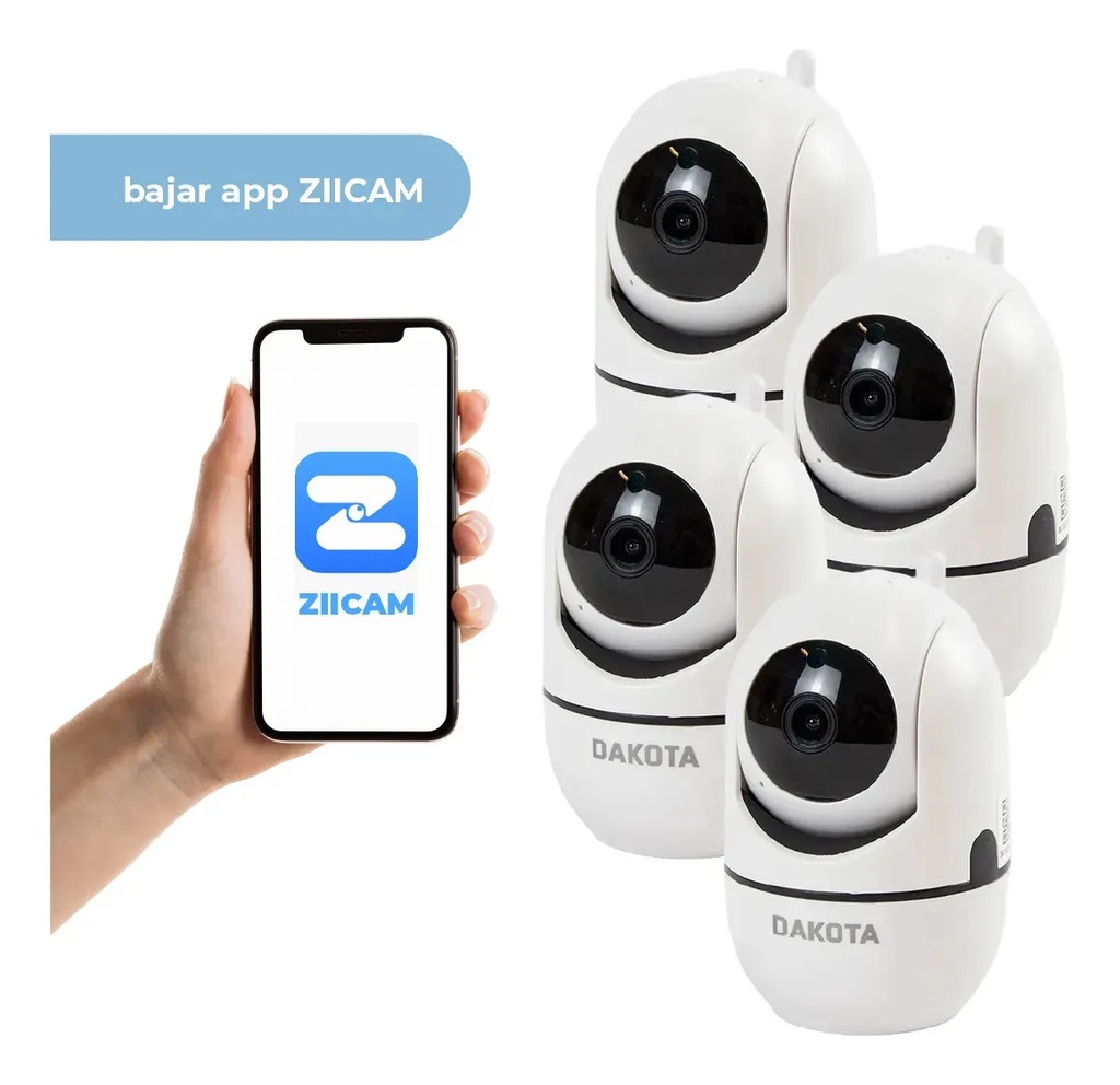[4X IPIN01] Combo x 4 Cámara IP Interior 1080p IPIN01