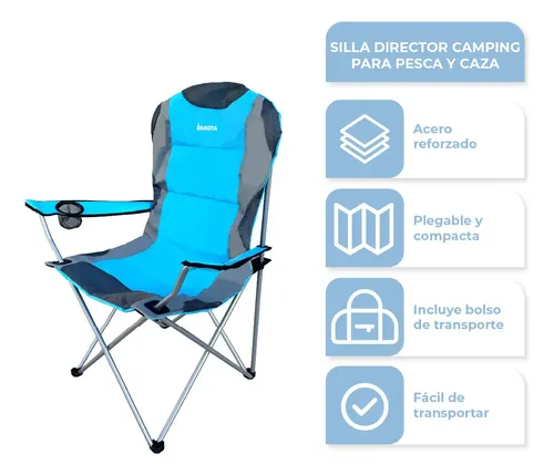 [DIR090 AZUL - 763571858141] Azul con Gris Silla Director DIR090