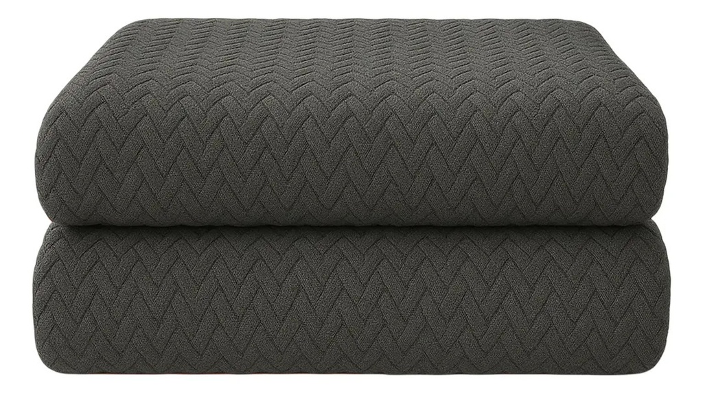 Frazadas Manta 200x230 Dakota Invierno Color Gris Claro FRA340G200X230