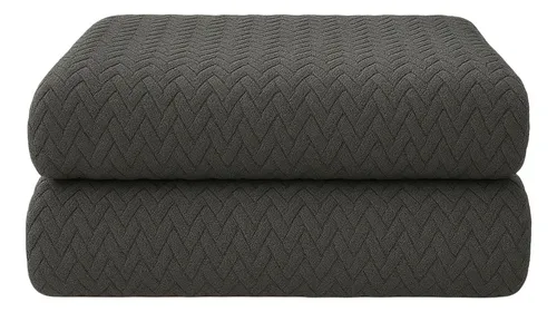 [FRA340G200X230 GRIS - 727373185782] Frazadas Manta 200x230 Dakota Invierno Color Gris Claro FRA340G200X230