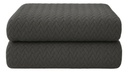 Frazadas Manta 200x230 Dakota Invierno Color Gris Claro FRA340G200X230