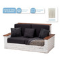 [FS2C001 NEGRO 0714604478997] Funda Sillon 2 Cuerpos Negro FS2C001