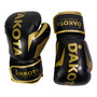 Guantes de Boxeo Profesional Color Negro/Dorado GBX001