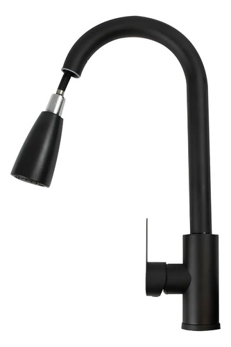 [GRIFCOCPA04 - 714604032465] Grif Coc Griferia de Cocina Pico Extensible Negro PA04