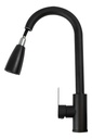 Grif Coc Griferia de Cocina Pico Extensible Negro PA04