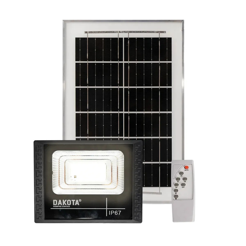 [LED100PSCR 0670237615416] Reflector LED con Panel Solar 100W + Control Remoto LED100PSCR