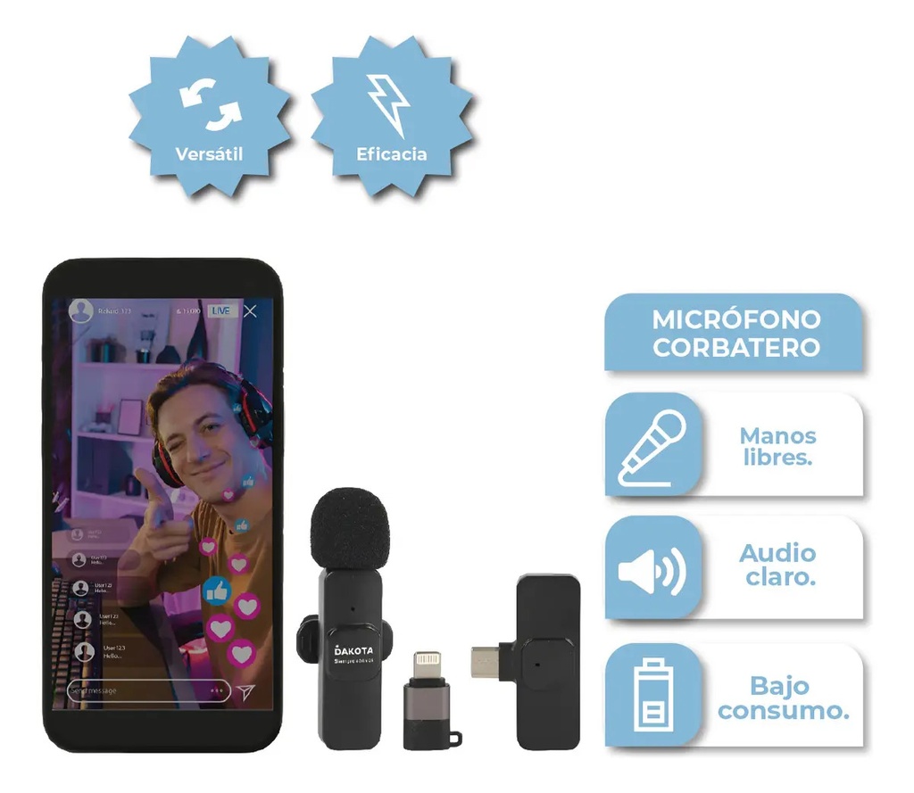 [MIC002 - 727373187090] Microfono Individual MIC002