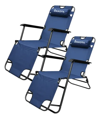 Pack x 2 Reposera Azul SOFT150
