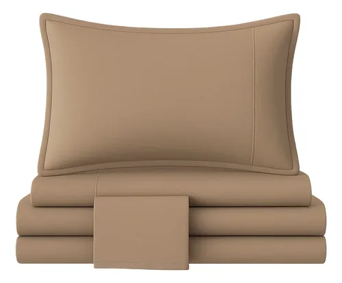 [SABQUEEN001 BEIGE - 727373186673] Sabanas Queen Beige Hogar SAB-QUEEN-001