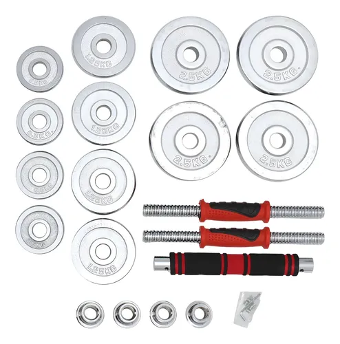 Set de Mancuernas 20kg de Acero Inxidable SMAI20