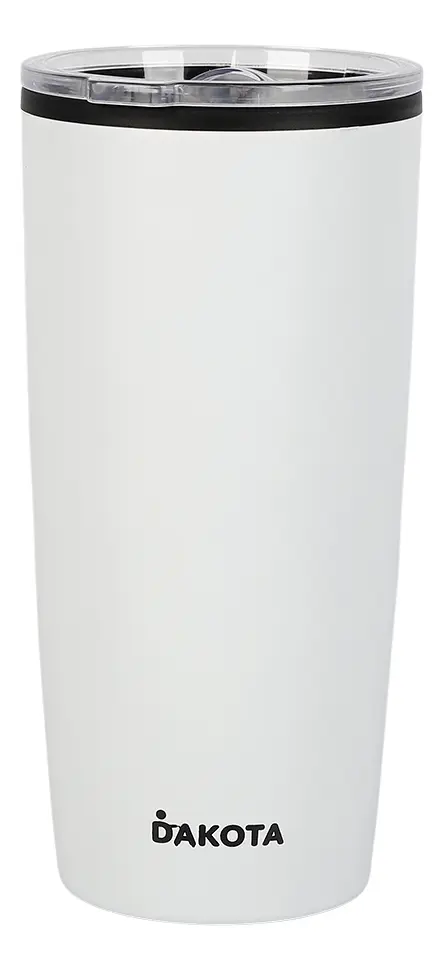 [V400P BLANCO] Vaso 400ml Plástico y Acero Blanco V400P