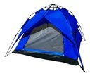 Carpa Azul Dakota para Camping 4 Personas 2,00 x 2,00 x 1,35 M con Techo Armado Automático CA05CT