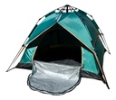Carpa Verde Dakota para Camping 4 Personas 2,00 x 2,00 x 1,35 M con Techo Armado Automático CA05CT
