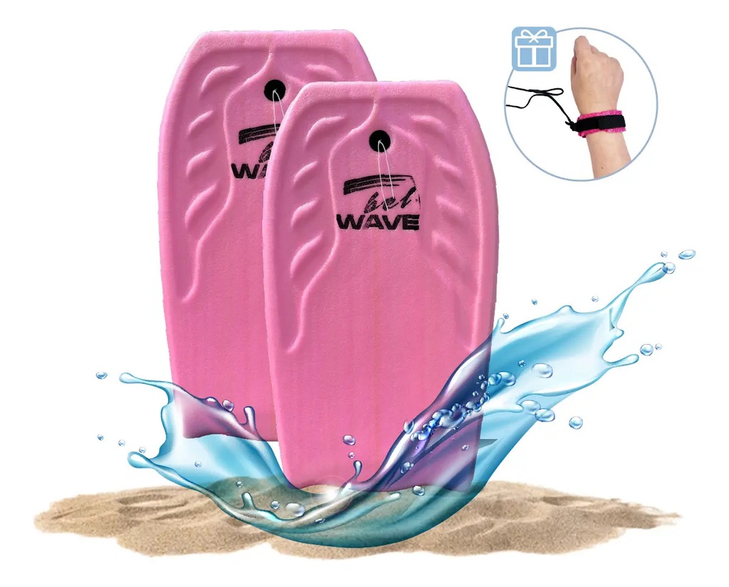 Combo X2 Tabla Bodyboard 58cm Rosa