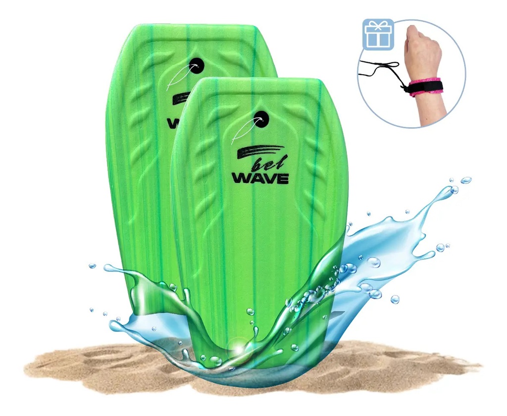 [2X 30000 VERDE 0714604481218] Combo X2 Tabla Bodyboard 58cm Verde