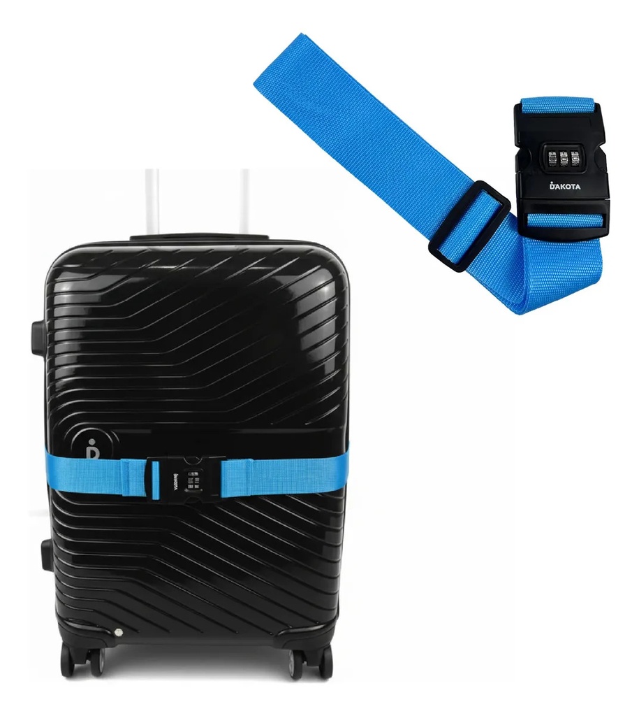 Correa de Seguridad para Valijas 2 M Celeste COR-SEG001