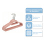Set Percha de Terciopelo Rosa 25PCS PER001