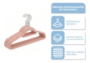 Set Percha de Terciopelo Rosa 25PCS PER001