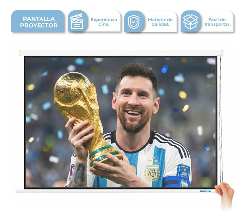 [PP001 - 714604086079] Pantalla Proyector de Colgar 120 16:9 PP001