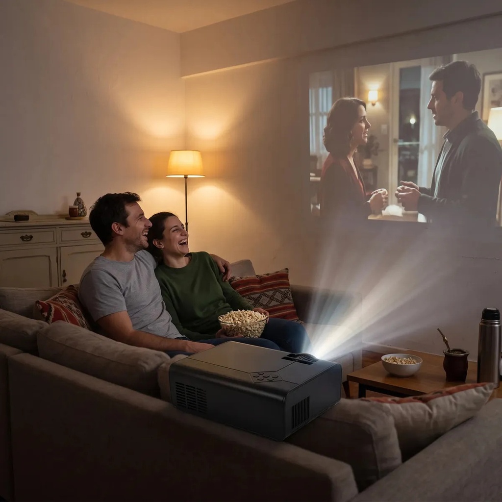 Proyector LED 1080P Negro PLW200