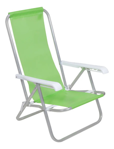 [23003 VERDE - 727373187397] Silla Bel Aluminio Reclinable 4 Posiciones Lazy Sannet Verde 23003